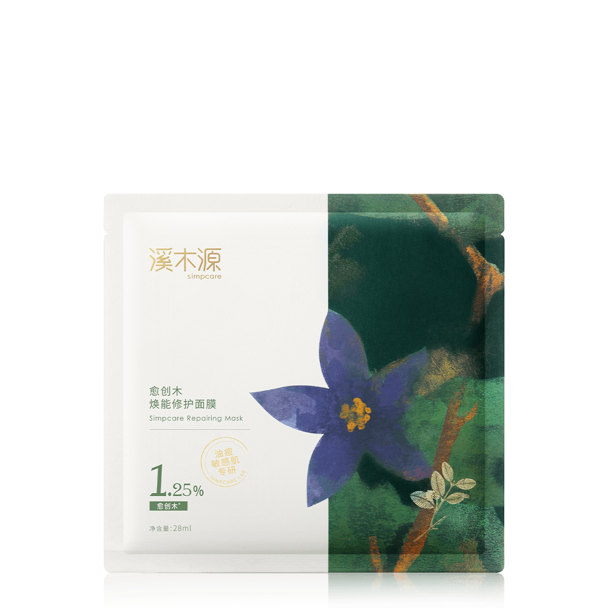 愈创木焕能修护面膜贴
